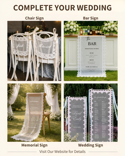 Custom wedding welcome sign