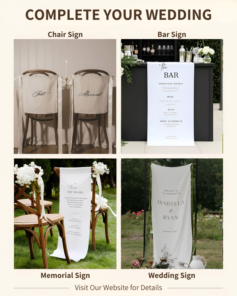 Custom wedding welcome sign
