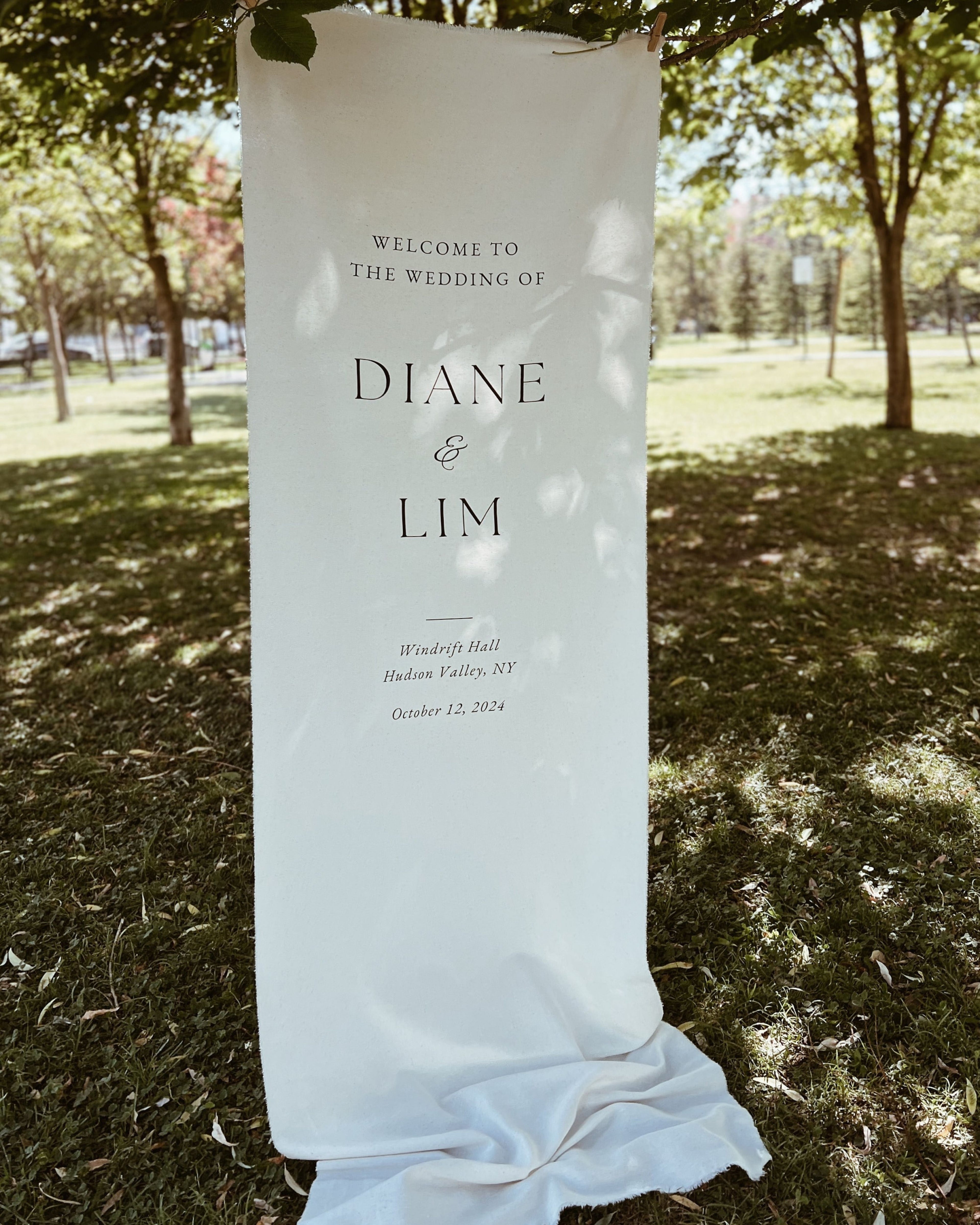 Fabric Wedding Sign, Fabric Welcome Sign, Custom Fabric Wedding Sign, Modern Wedding Welcome Sign, Wedding Welcome Sign