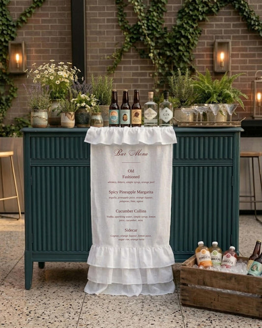 Custom Fabric Bar Menu Sign