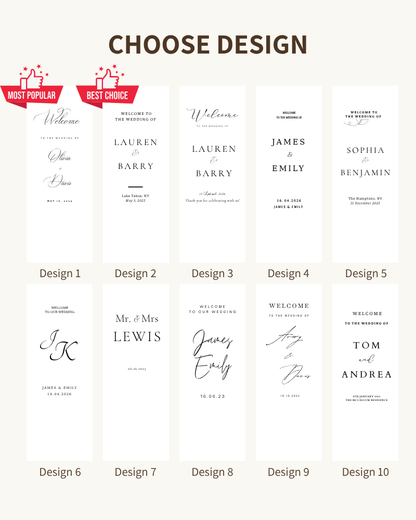 Custom wedding welcome sign
