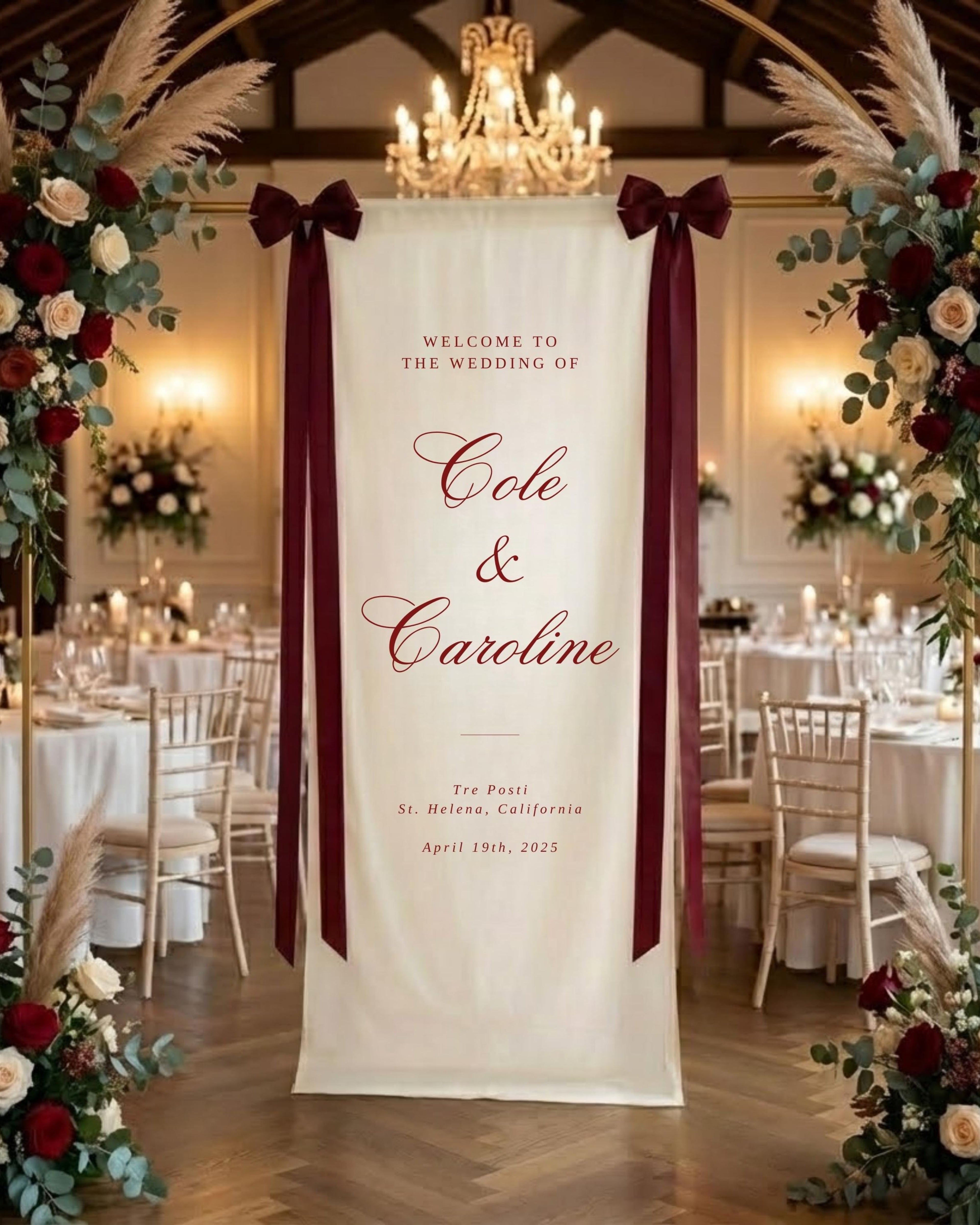 Fabric Wedding Welcome Sign Modern Wedding Welcome Sign Fabric Linen Custom Wedding ceremony Boho Wedding Welcome Sign Ceremony Sign