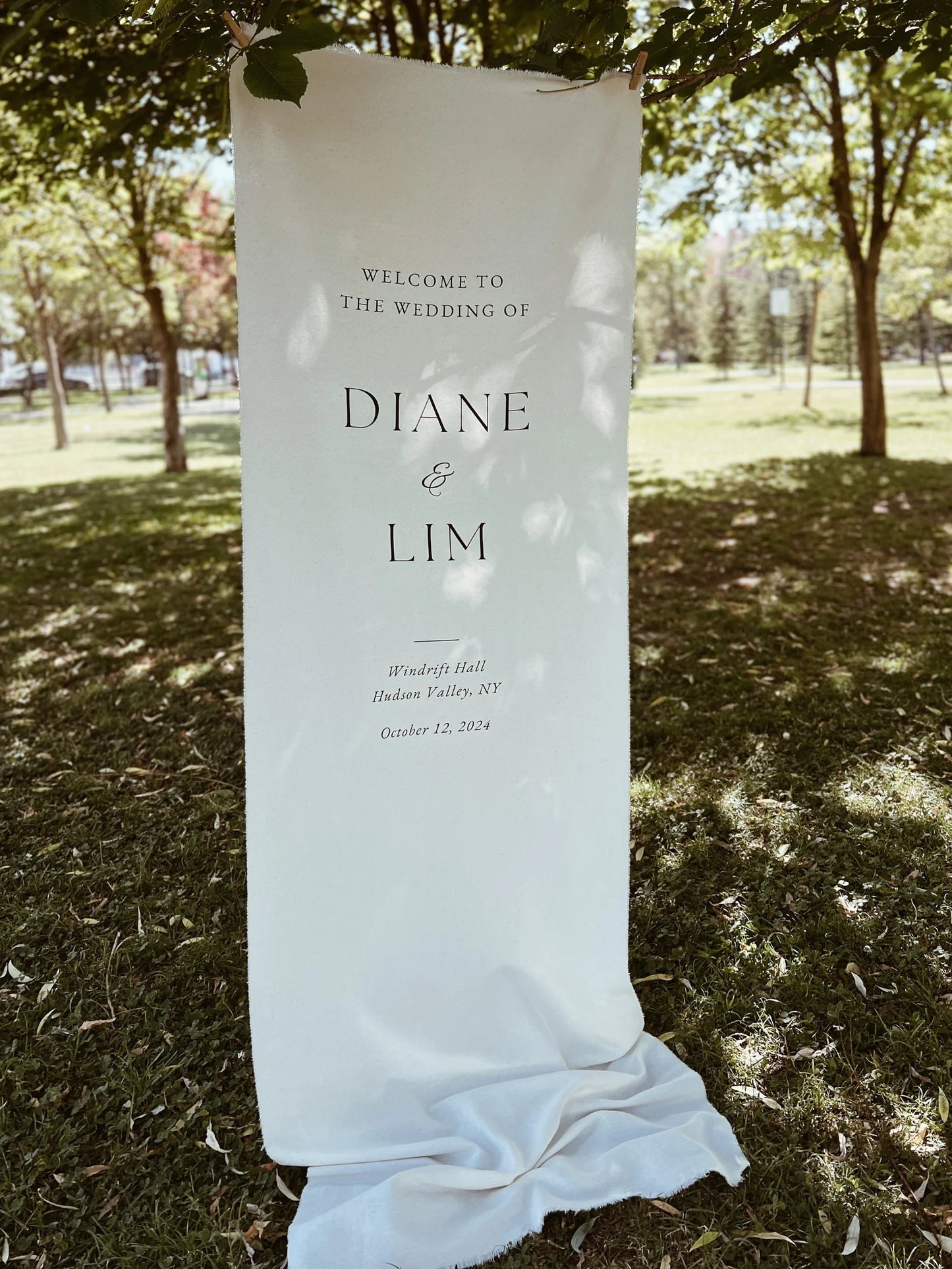 Modern Wedding Welcome Sign