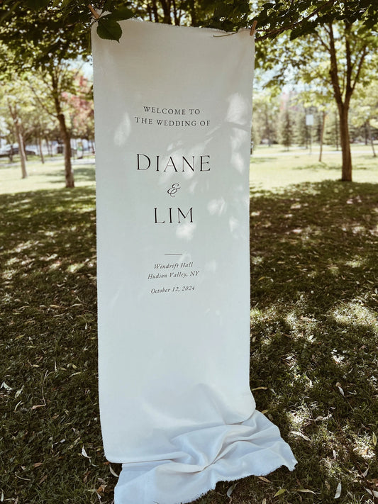 Modern Wedding Welcome Sign