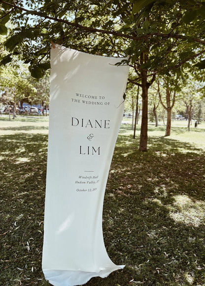 Modern Wedding Welcome Sign