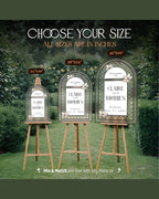 Custom Stained Glass Look Wedding Welcome Sign, Acrylic or Mirror