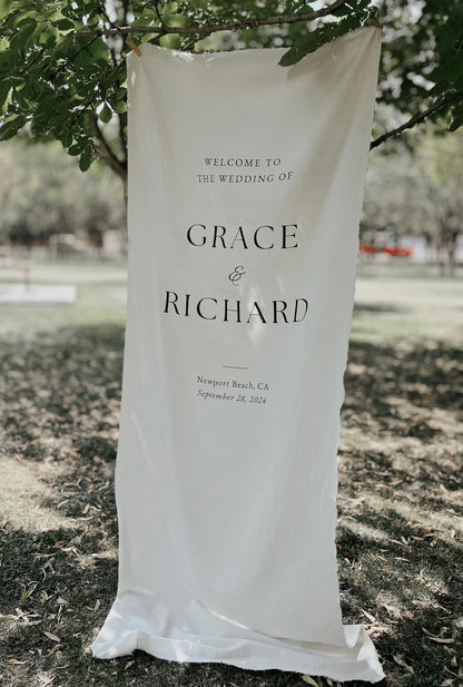 Personalised Wedding Welcome Sign