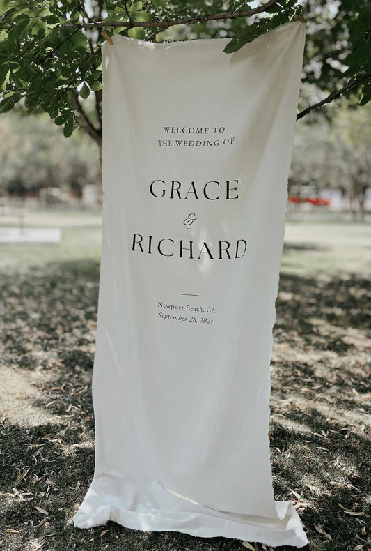 Personalised Wedding Welcome Sign