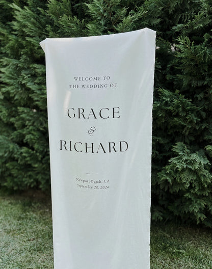 Personalised Wedding Welcome Sign