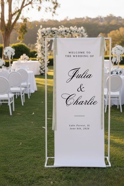 Personalized Wedding Welcome Sign