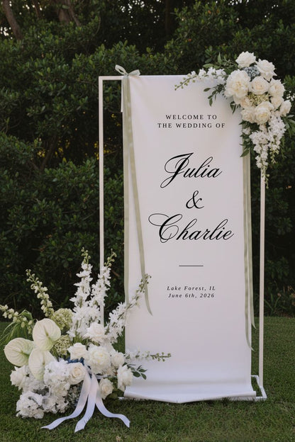 Personalized Wedding Welcome Sign