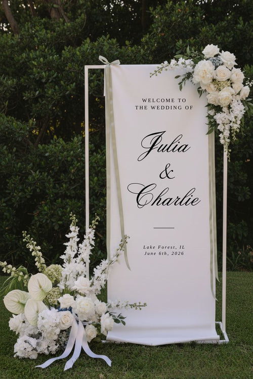 Personalized Wedding Welcome Sign