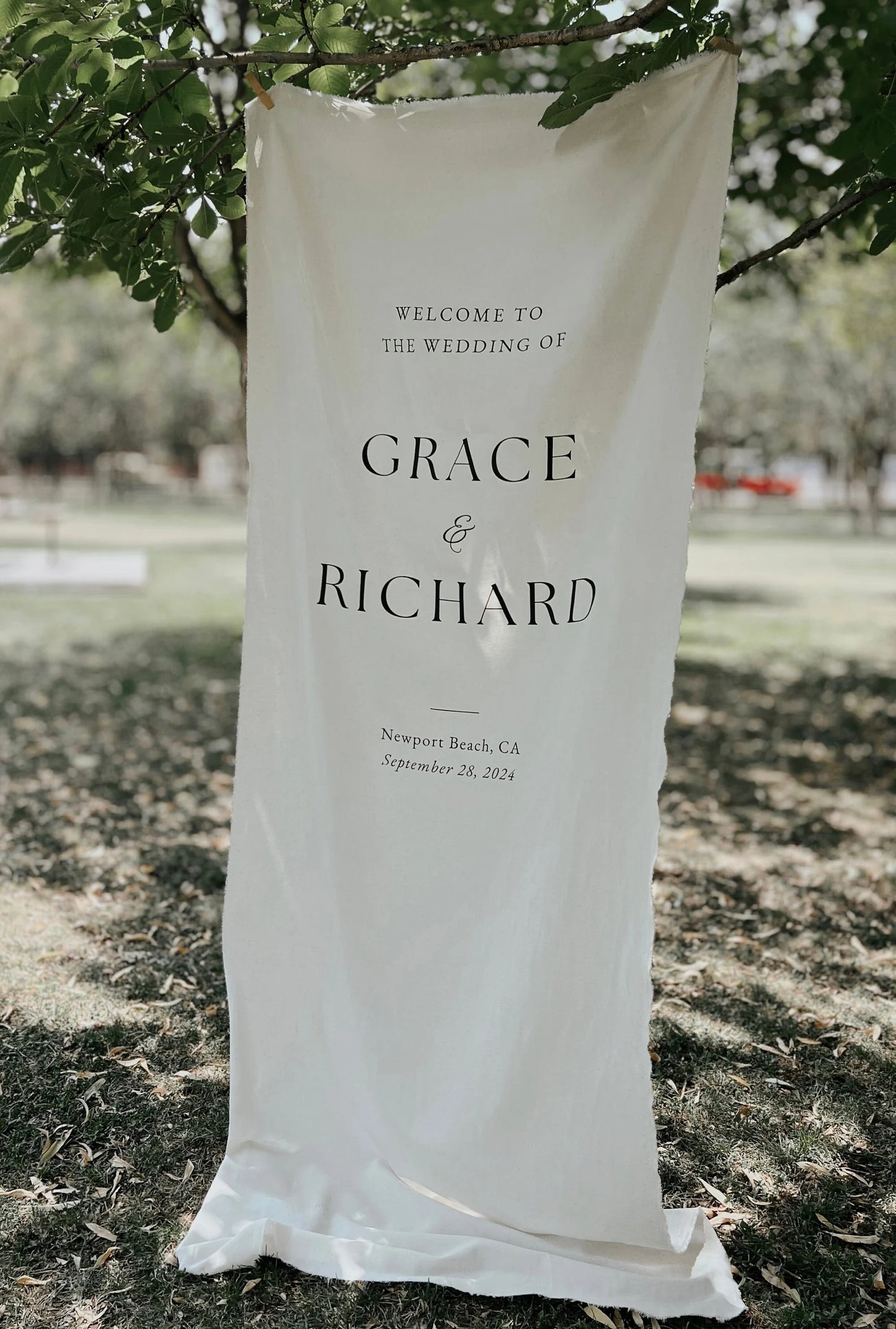 Personalised Wedding Welcome Sign