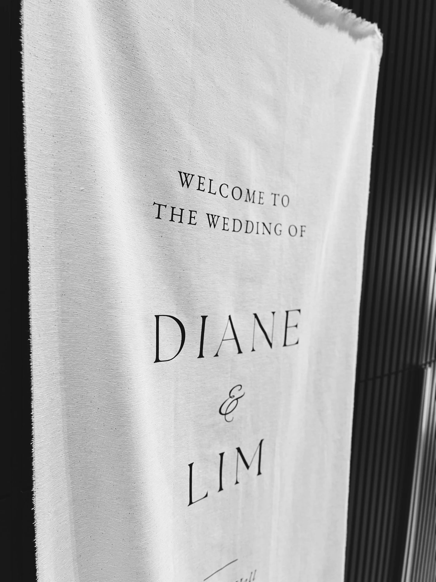 Fabric Wedding Sign, Fabric Welcome Sign,