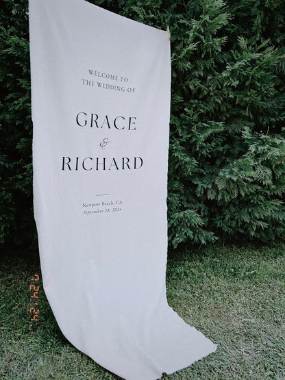 Personalised Wedding Welcome Sign