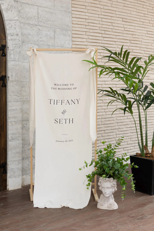 Modern Wedding Welcome Sign