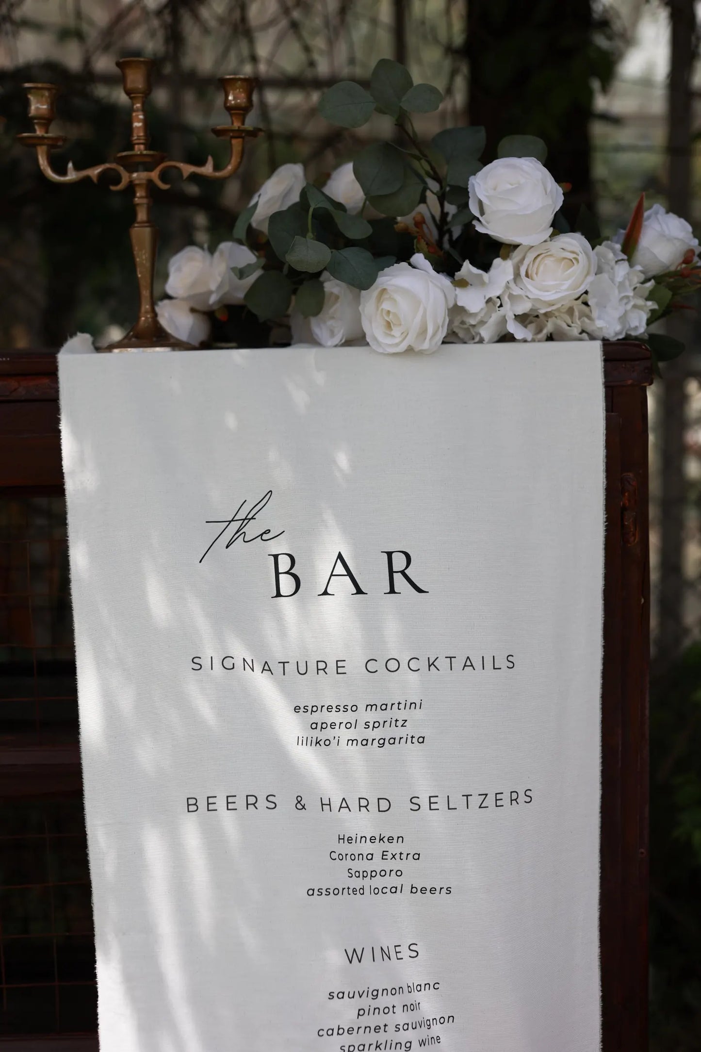 Fabric Bar Sign