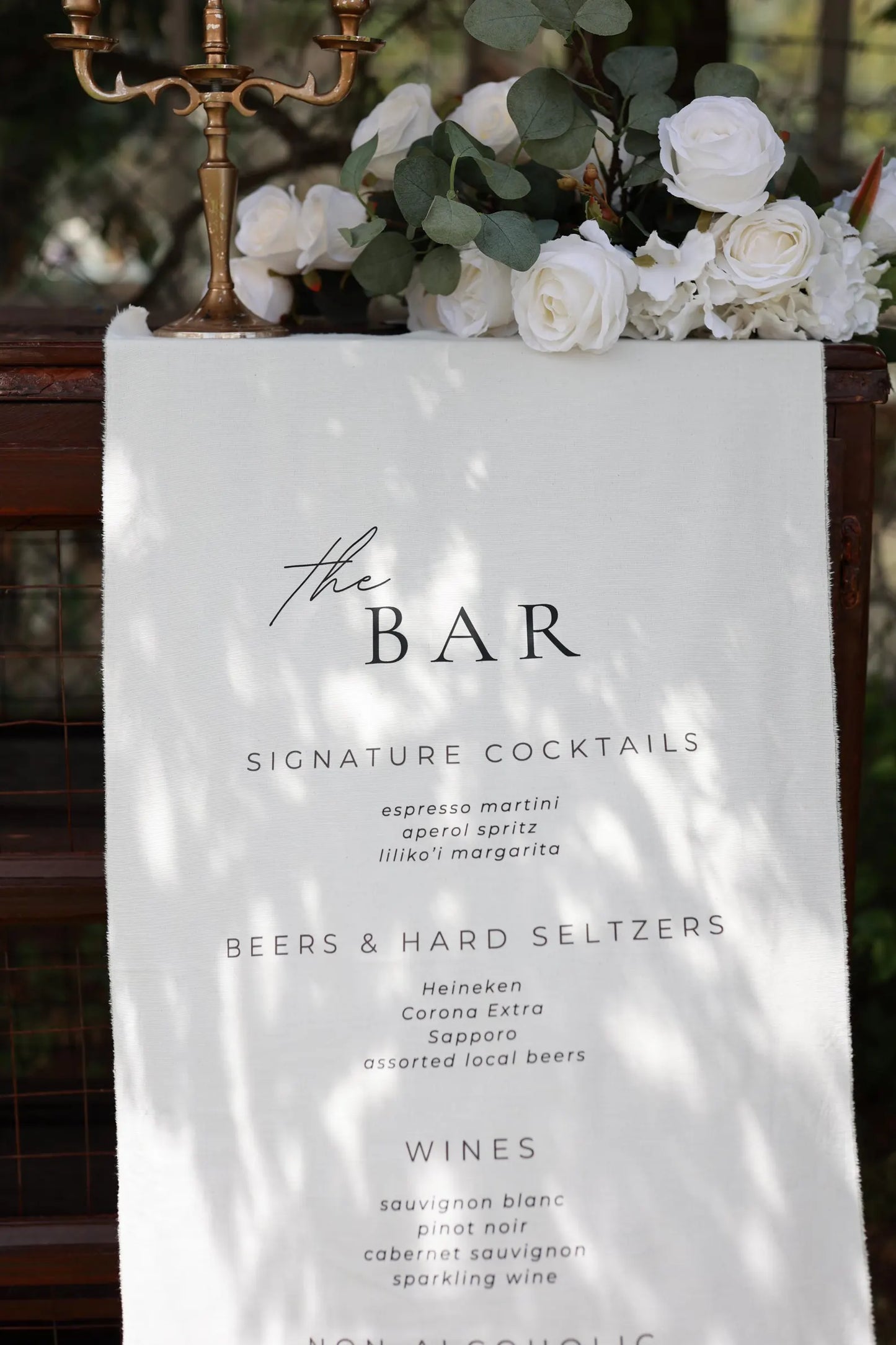Fabric Bar Sign