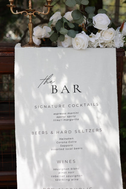 Fabric Bar Sign