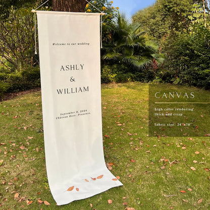 Custom wedding welcome sign