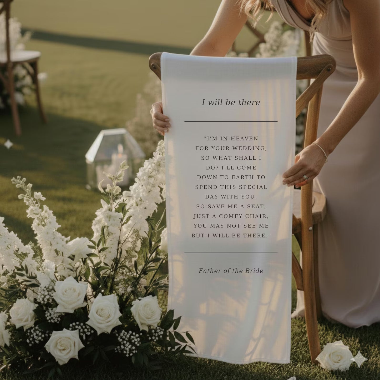 Memorial Wedding Chair Sign