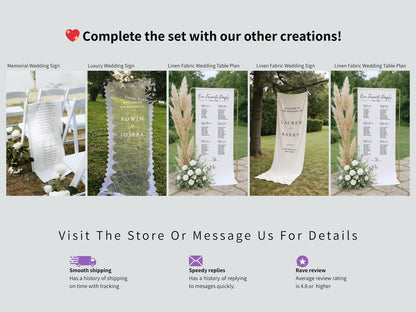 Sheer Lace Just Married Chair Signs