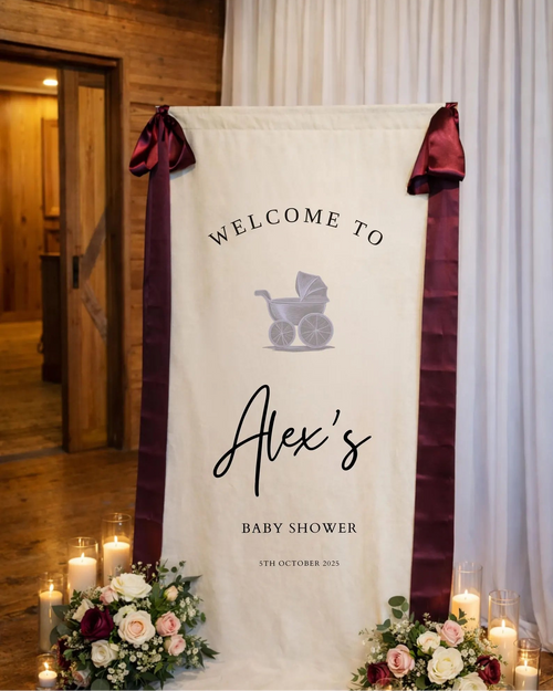 Classic Linen Welcome Sign