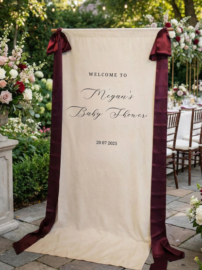Classic Linen Welcome Sign