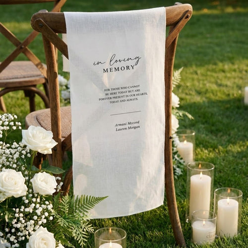 Memorial Wedding Chair Sign