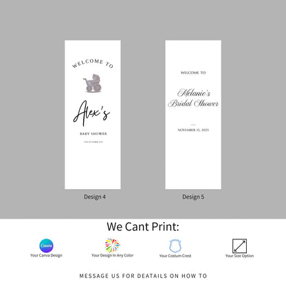 Classic Linen Welcome Sign