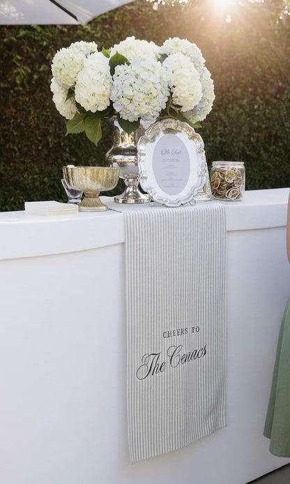 Fabric Wedding Signs: Welcome & Cocktails