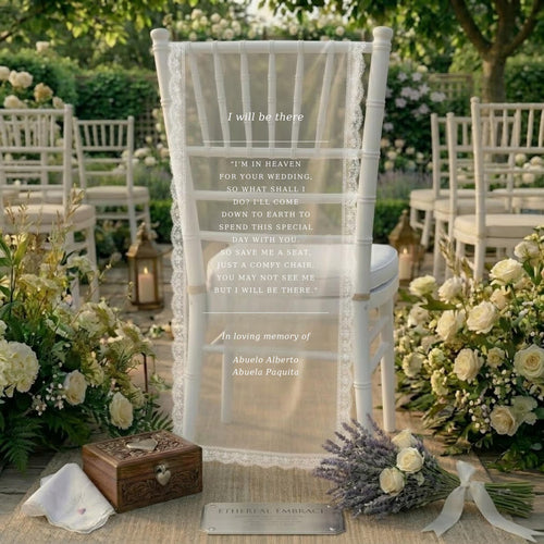 Memorial Wedding Chair Sign