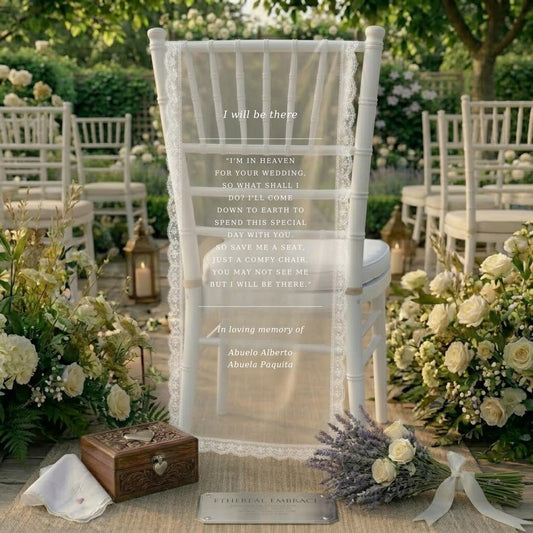 Memorial Wedding Chair Sign