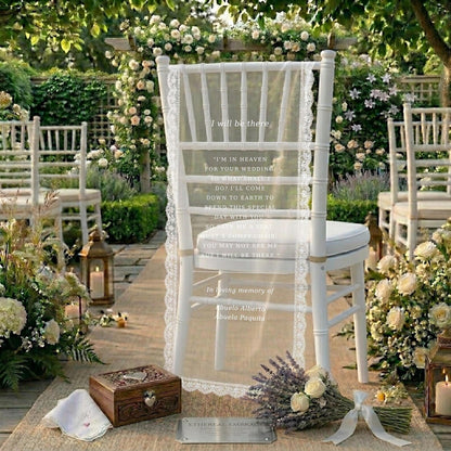 Memorial Wedding Chair Sign