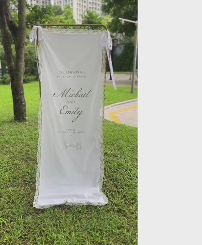 Custom Linen Fabric Banner