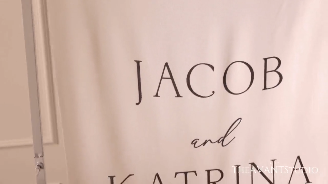 Custom Fabric Wedding Welcome Sign