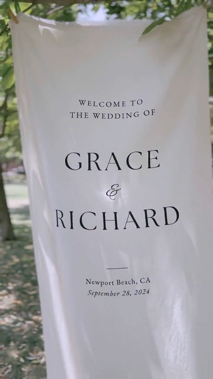 Personalised Wedding Welcome Sign