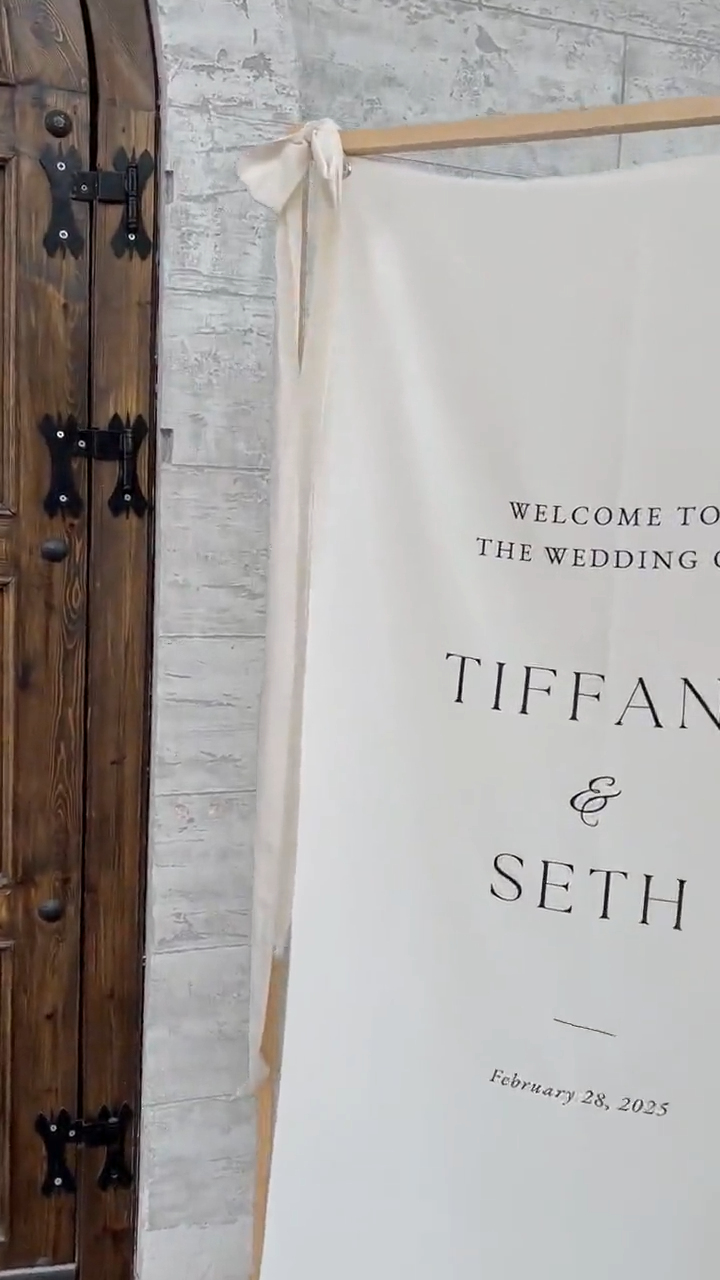 Modern Wedding Welcome Sign