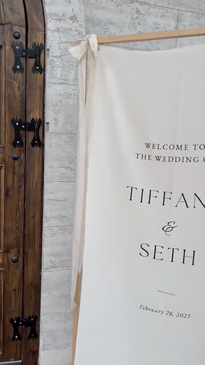 Modern Wedding Welcome Sign
